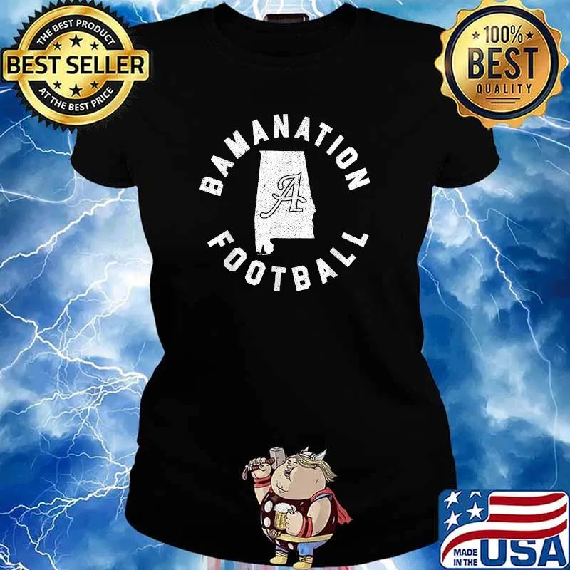 Bamanation Football Rolls Alabama Tide All Y'all Crimson T-Shirt Ladies tee