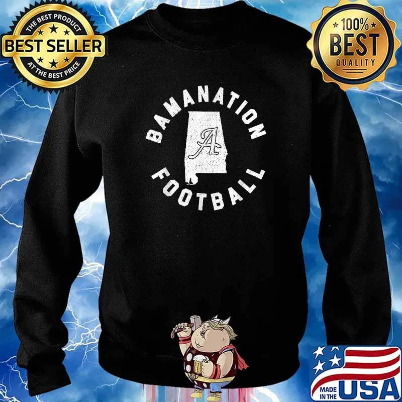 Bamanation Football Rolls Alabama Tide All Y'all Crimson T-Shirt Sweater