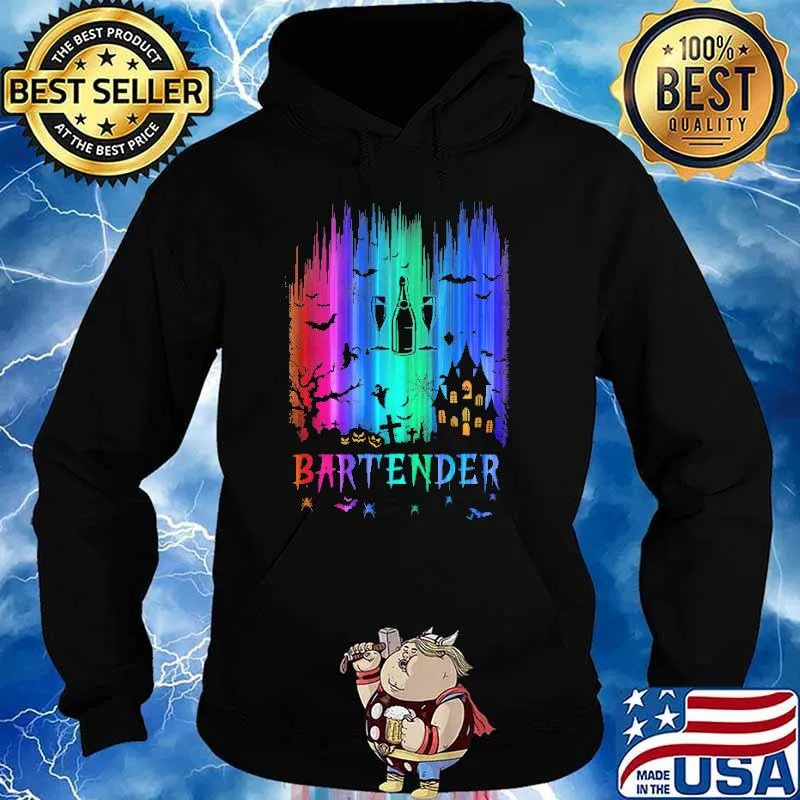 Bartender Halloween Colorful s Hoodie