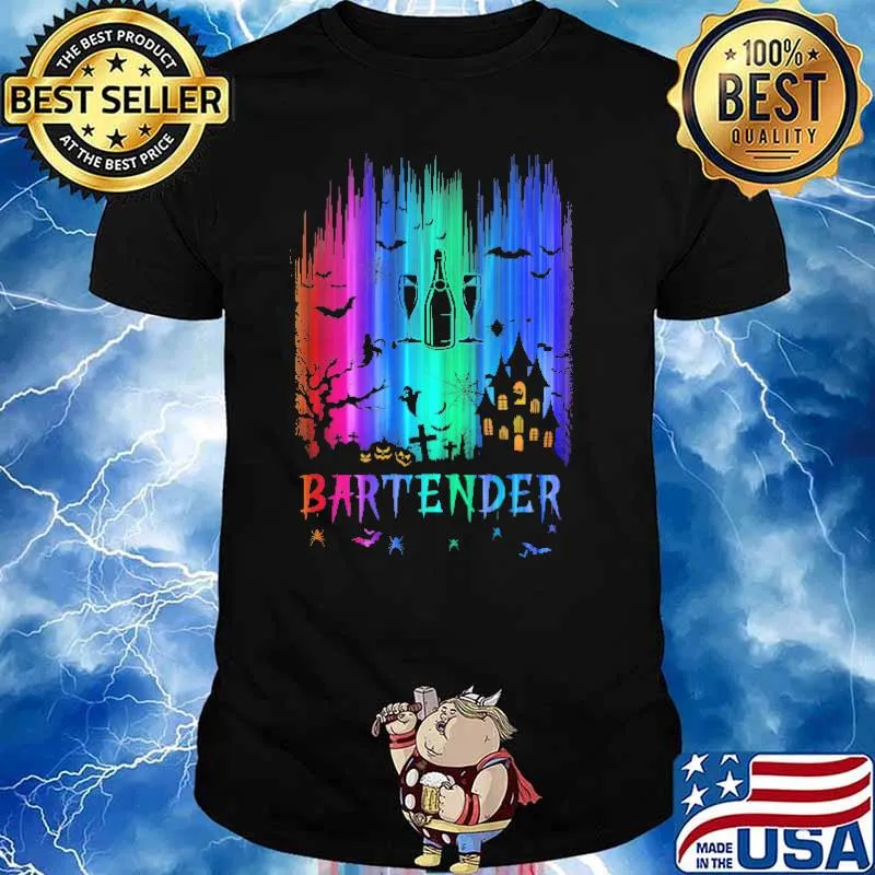 Bartender Halloween Colorful shirt