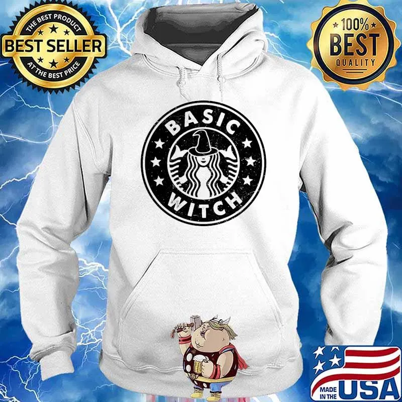 Basic witch with starbuck logo coffee halloween s Hoodie