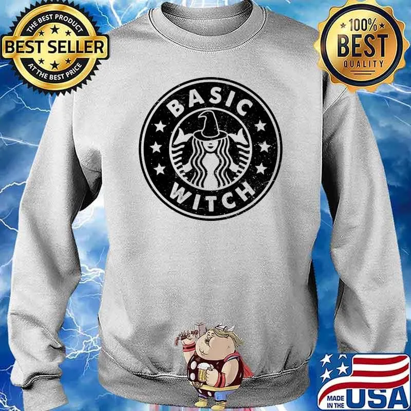 Basic witch with starbuck logo coffee halloween s Sweater