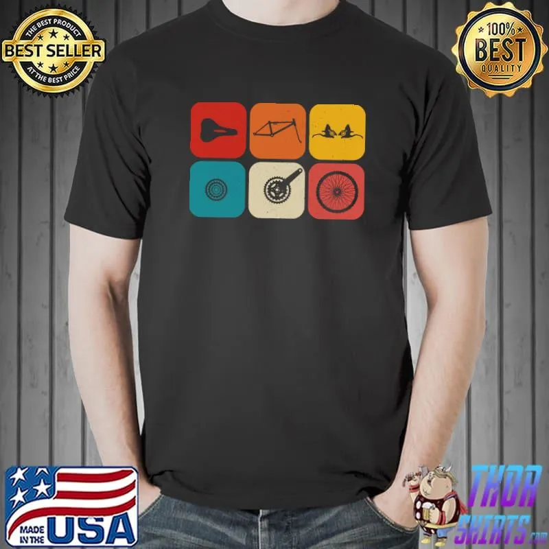 Bicycle Parts Mountain Bike Biking MTB Cycling Cylcist T-Shirt Unisex