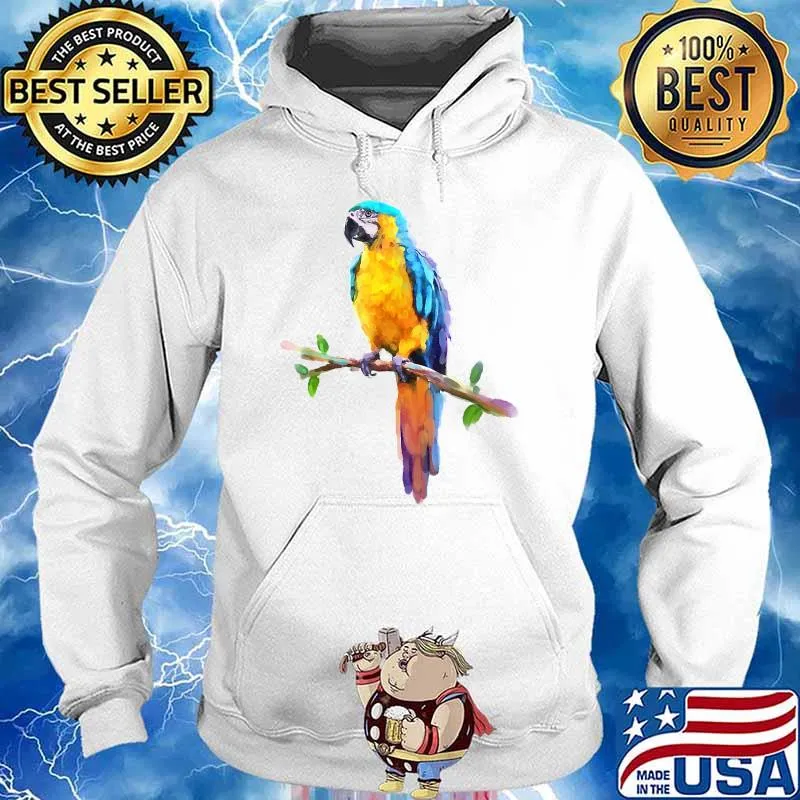 Birdwatching, Bird Lover T-Shirt Parrot Bird T-Shirt Hoodie