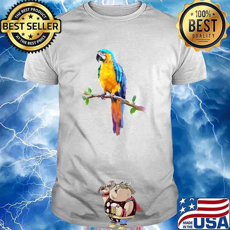 Birdwatching, Bird Lover T-Shirt Parrot Bird T-Shirt