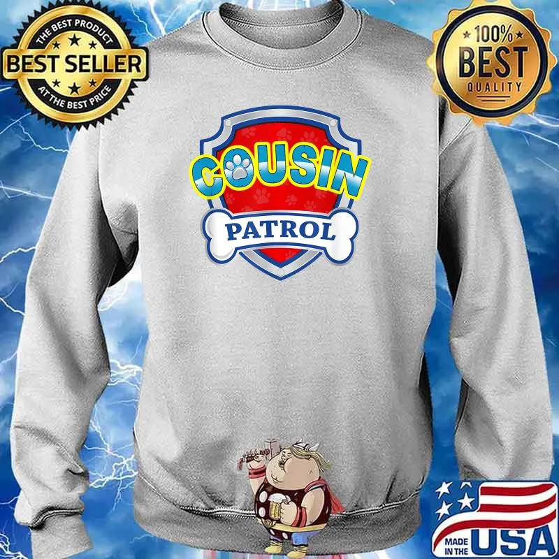 Birthday Boy Cousin Patrol Dogs Lover Kid T-Shirt Sweater