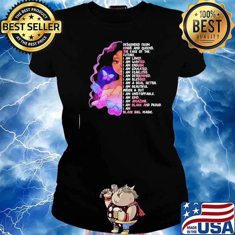 Black Girl Magic The Butterfly Shirt Ladies tee