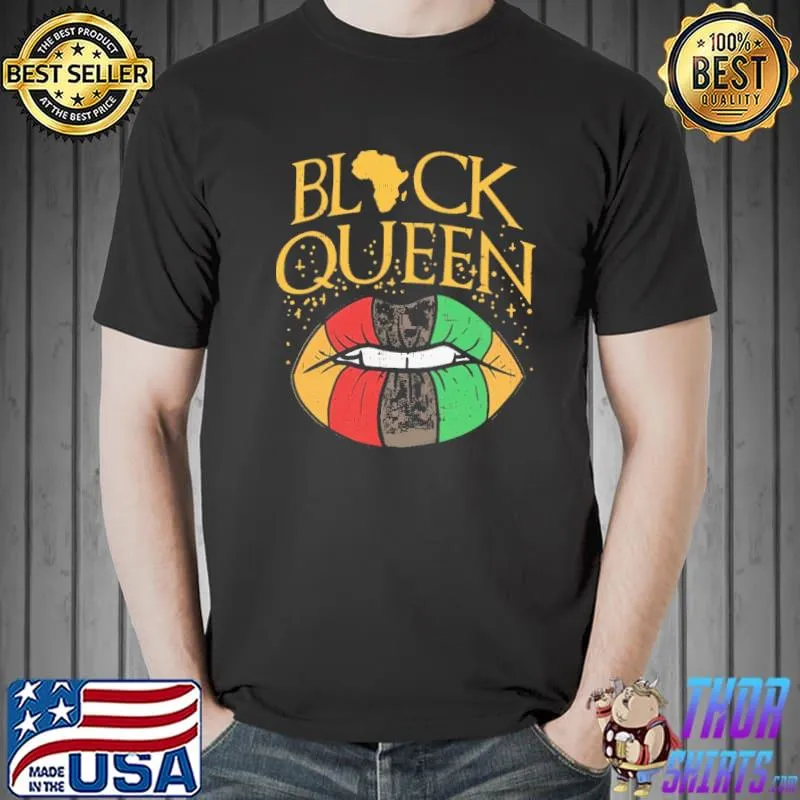 Black queen African flag lips s Unisex