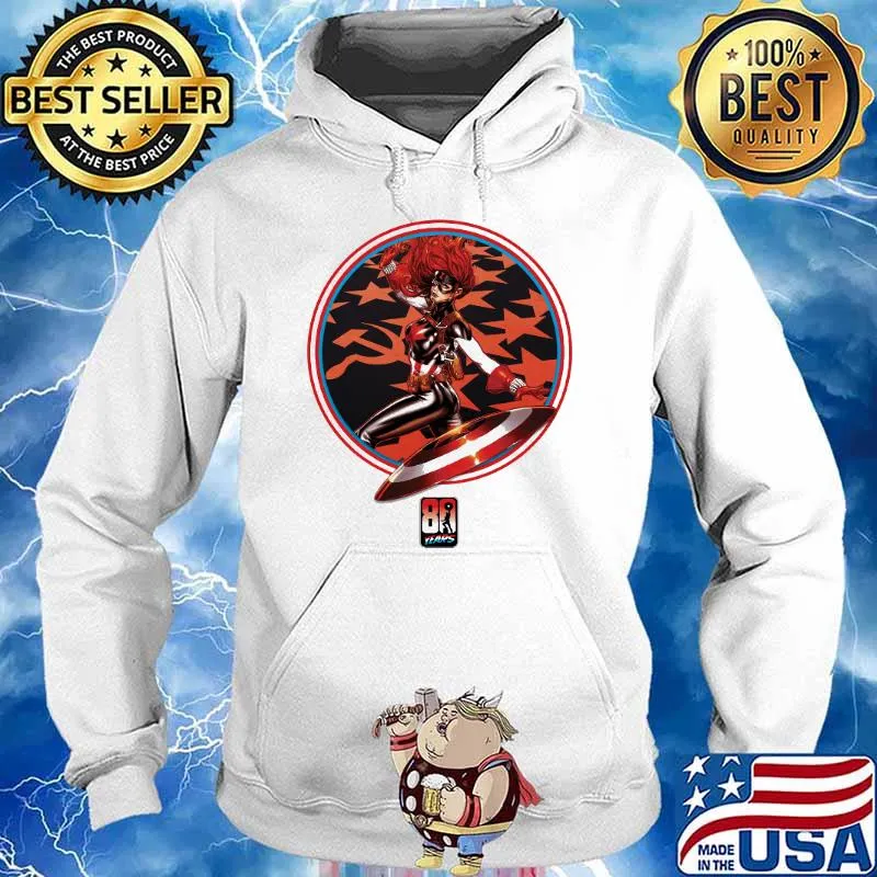 Black Window captain america 80th anniversary variant covers customized s Hoodie