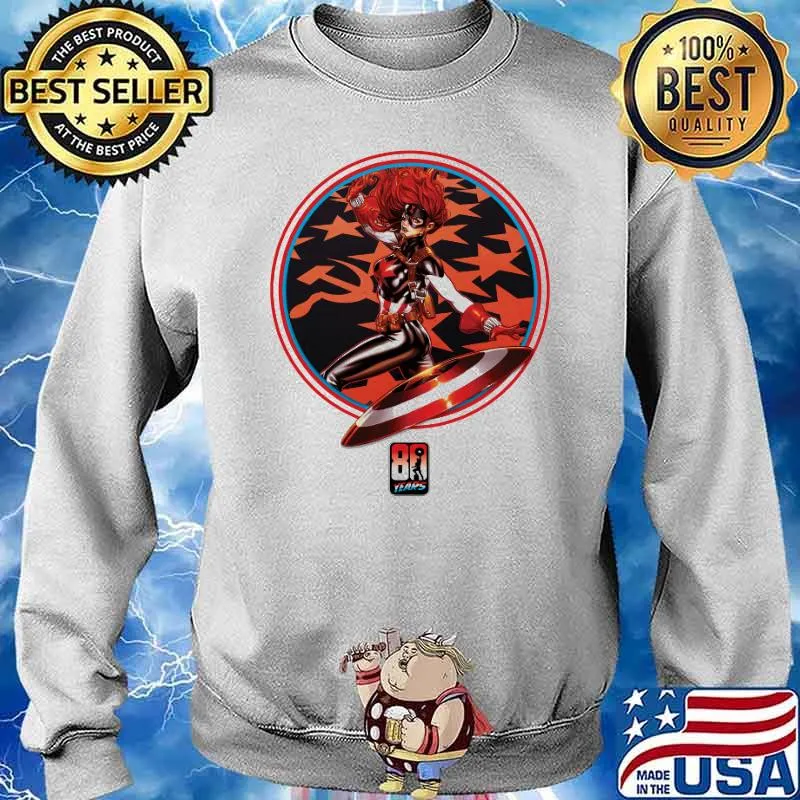 Black Window captain america 80th anniversary variant covers customized s Sweater
