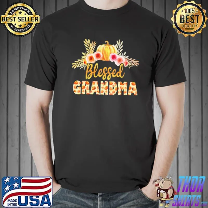 Blessed Grandma Pumpkin Flower s Unisex