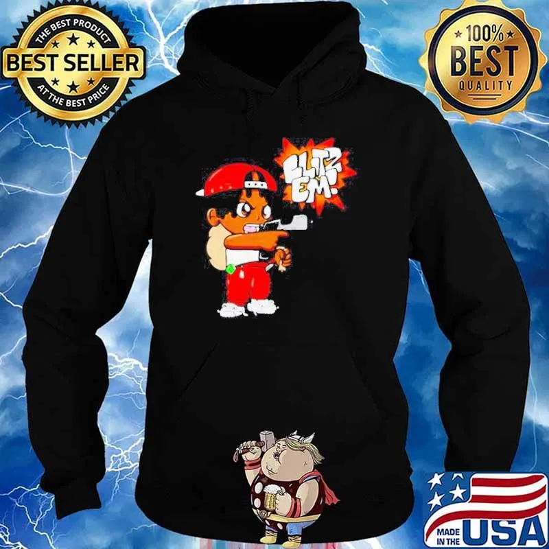 Blitz Em Red s Hoodie