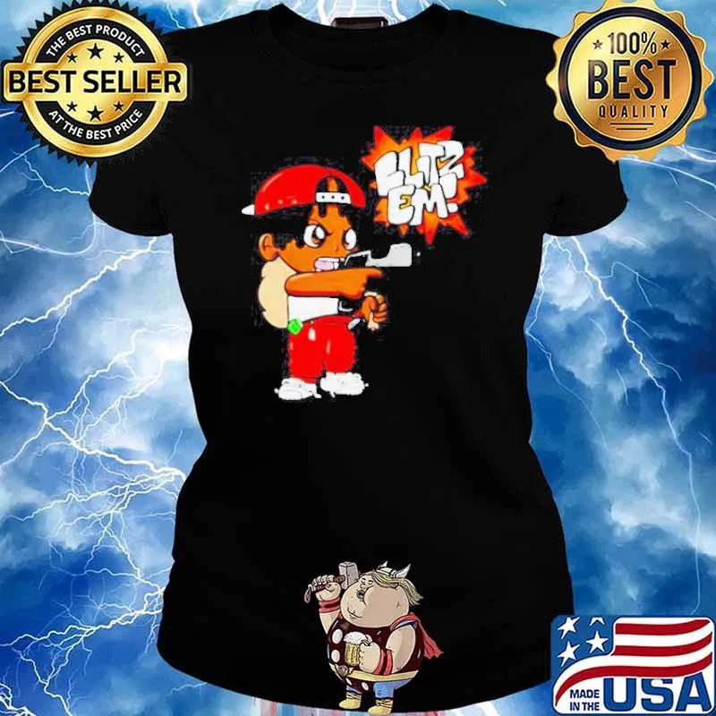 Blitz Em Red s Ladies tee