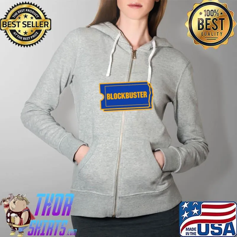 Blockbuster T-Shirt Full Zip Hooded