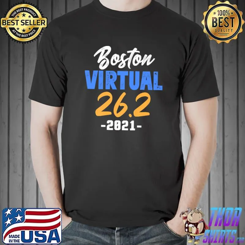 Boston Virtual Marathon 26.2 2021 Runners Premium T-Shirt