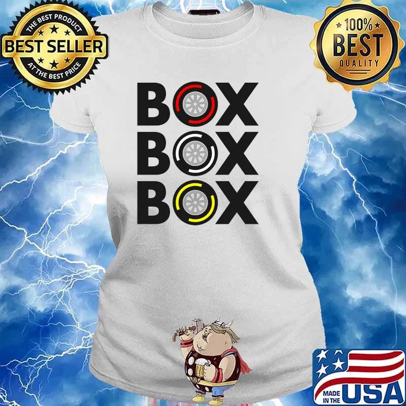 Box Box Box F1 Tyre Compound Design Classic T-Shirt Ladies tee