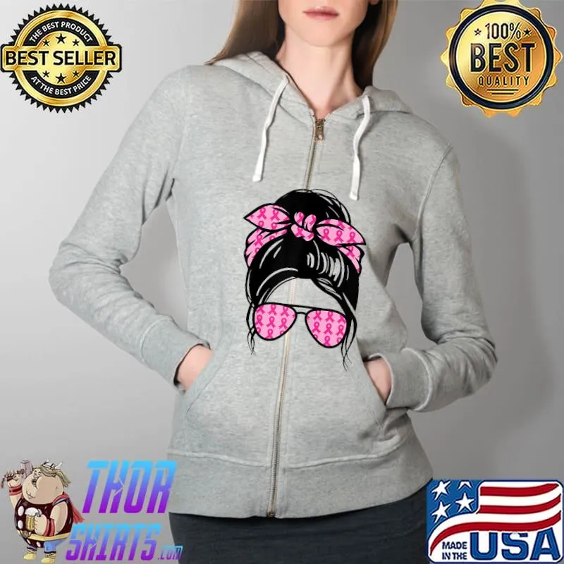 Breast cancer awareness in october we wear pink T-Shirt Full Zip Hooded