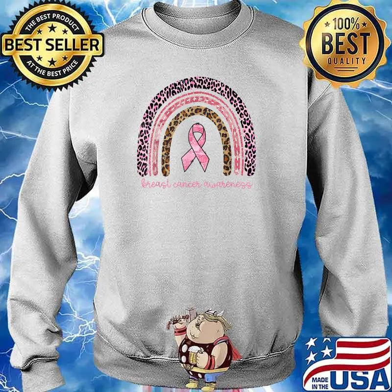 Breast Cancer Awareness Rainbow In October We Wear Pink T-Shirt Sweater