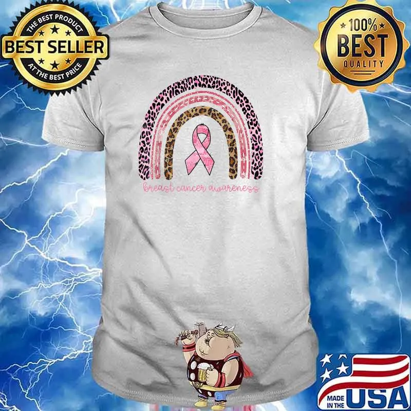 Breast Cancer Awareness Rainbow In October We Wear Pink T-Shirt