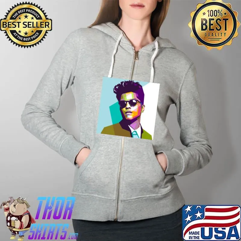 Bruno Mars T-Shirt Full Zip Hooded