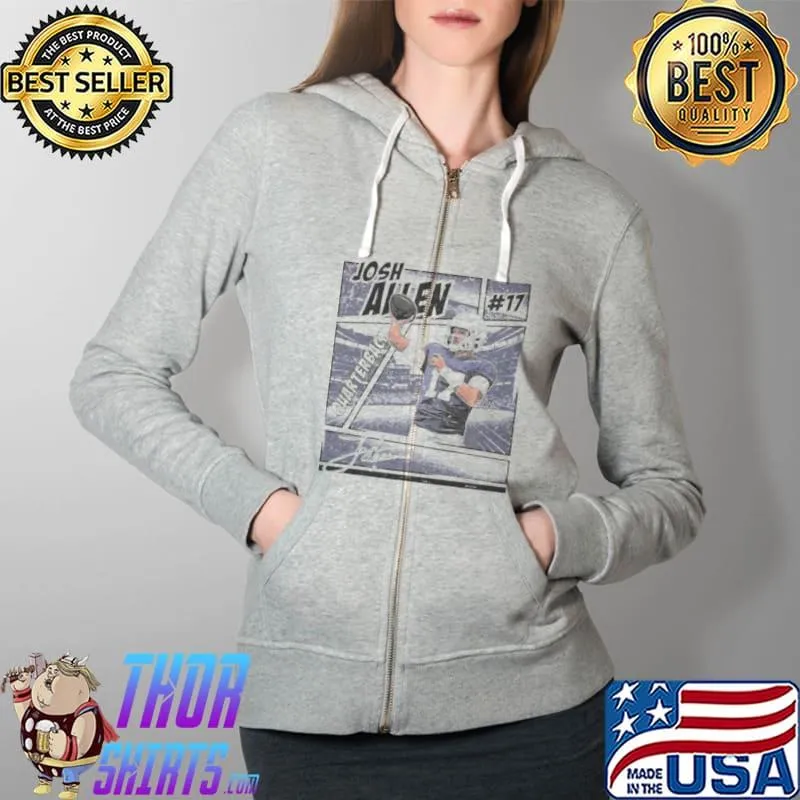 buffalo Bills Josh Allen #17 quarterback s Full Zip Hooded