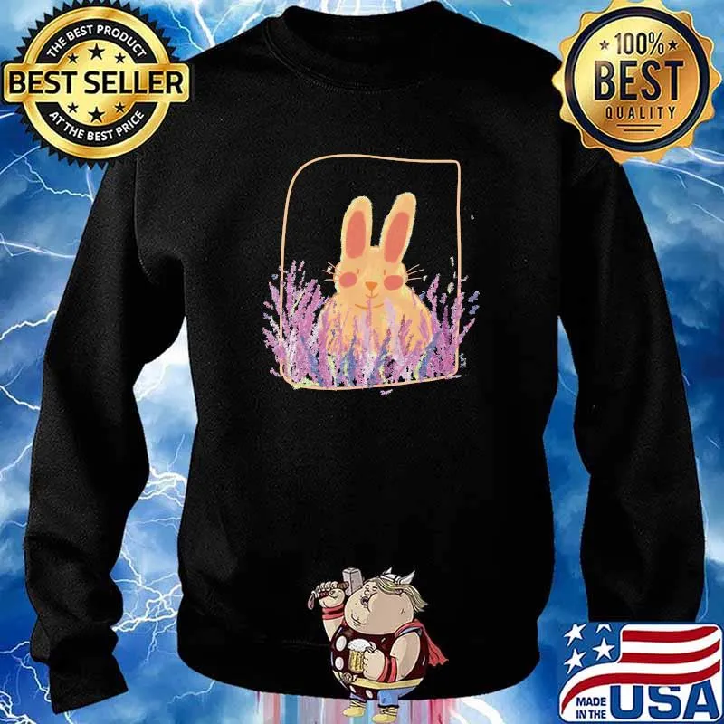 Bunny in a lavender field Classic T-Shirt Sweater