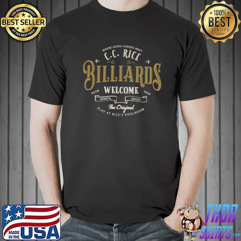 C.C. Rice Billiards T-Shirt Unisex