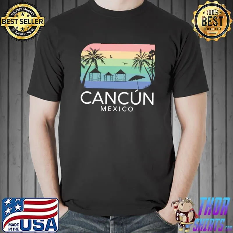 Cancun Mexico Retro Mexican Resort Vacation Summer Trip 2022 T-s Unisex