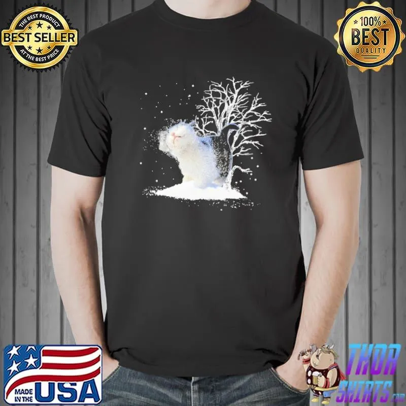 Cat Angel Under Snow Shirt Unisex