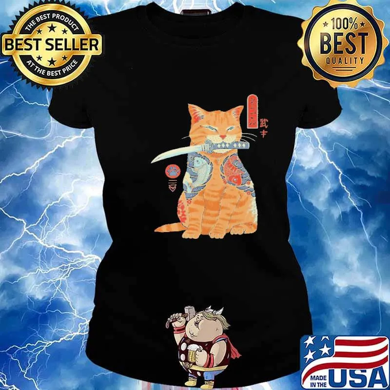 Catana Anime Cat Killing Shirt Ladies tee