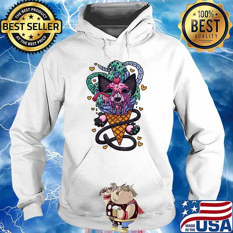CATMARROW Ice Cream Classic T-Shirt Hoodie