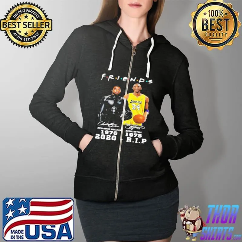 Chadwick Boseman Kobe Bryant Friends 1976 1978 2020 R.I.P s Full Zip Hooded