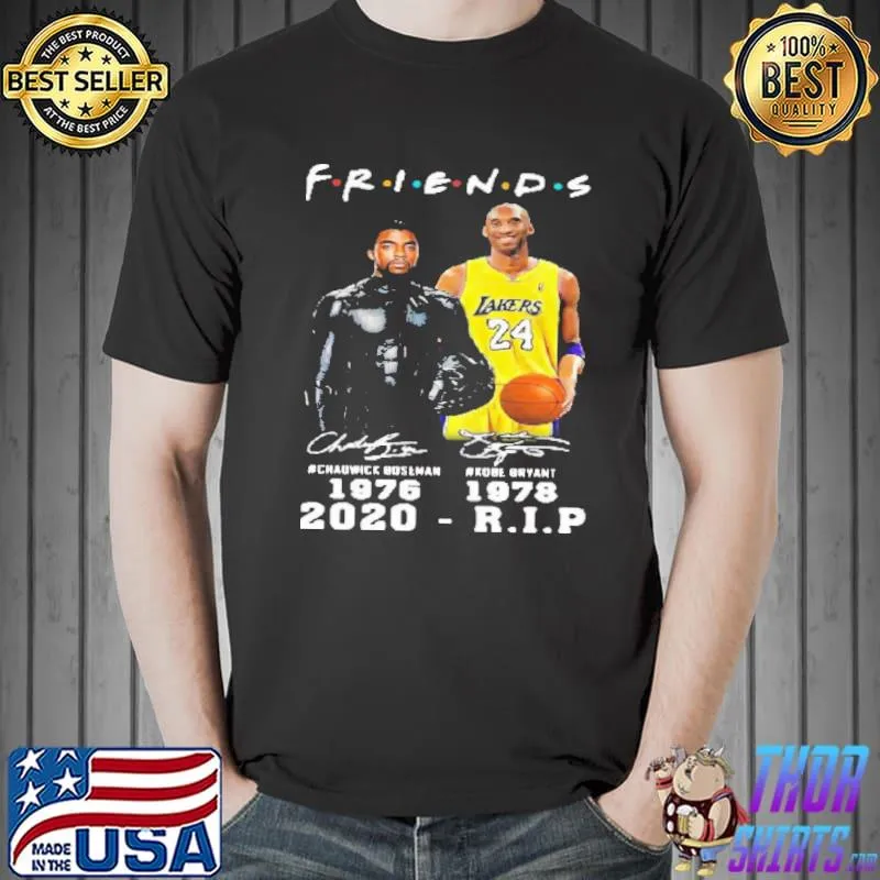 Chadwick Boseman Kobe Bryant Friends 1976 1978 2020 R.I.P s Unisex