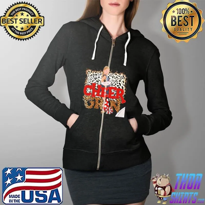 Cheer Gran leopard s Full Zip Hooded