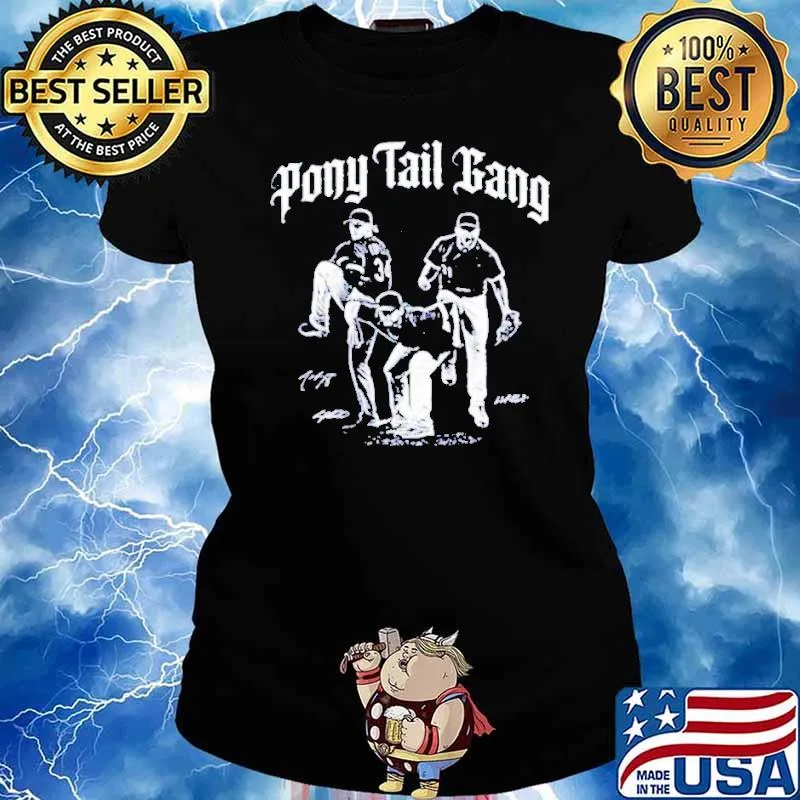Chicago Pony tail gang s Ladies tee