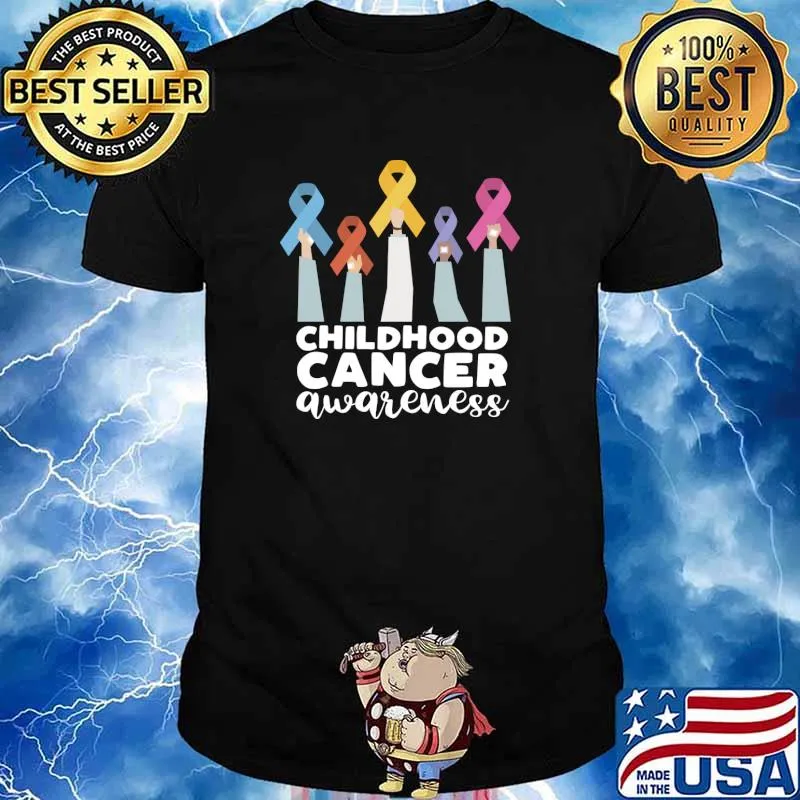 Childhood Cancer Awareness All Ribbons T-Shirt