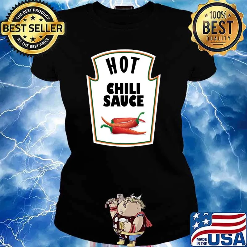 Chili Sauce Ketchup Mustard Relish Matching Halloween Costume T-Shirt Ladies tee