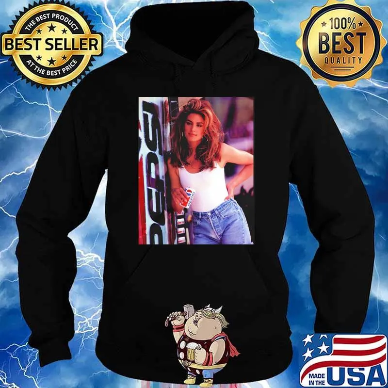 Cindy Crawford Pepsi Vintage s Hoodie