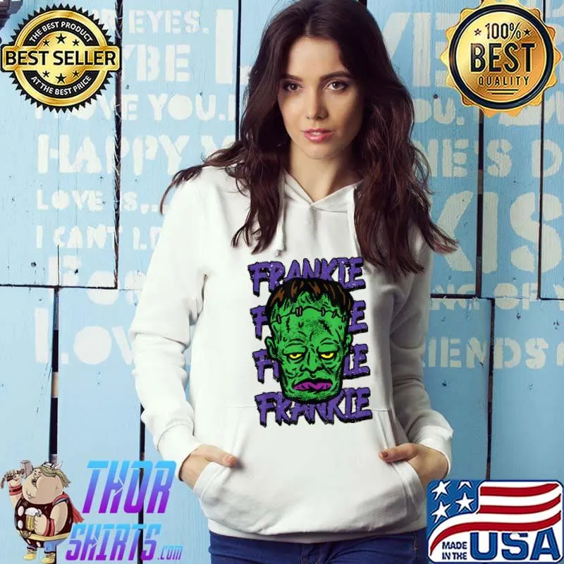 Classic Halloween Frankenstein Monster Distressed T-Shirt Hoodie