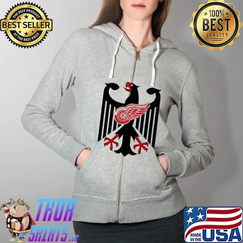 Coat of arms of Germany Detroit Red Wings s Full Zip Hooded
