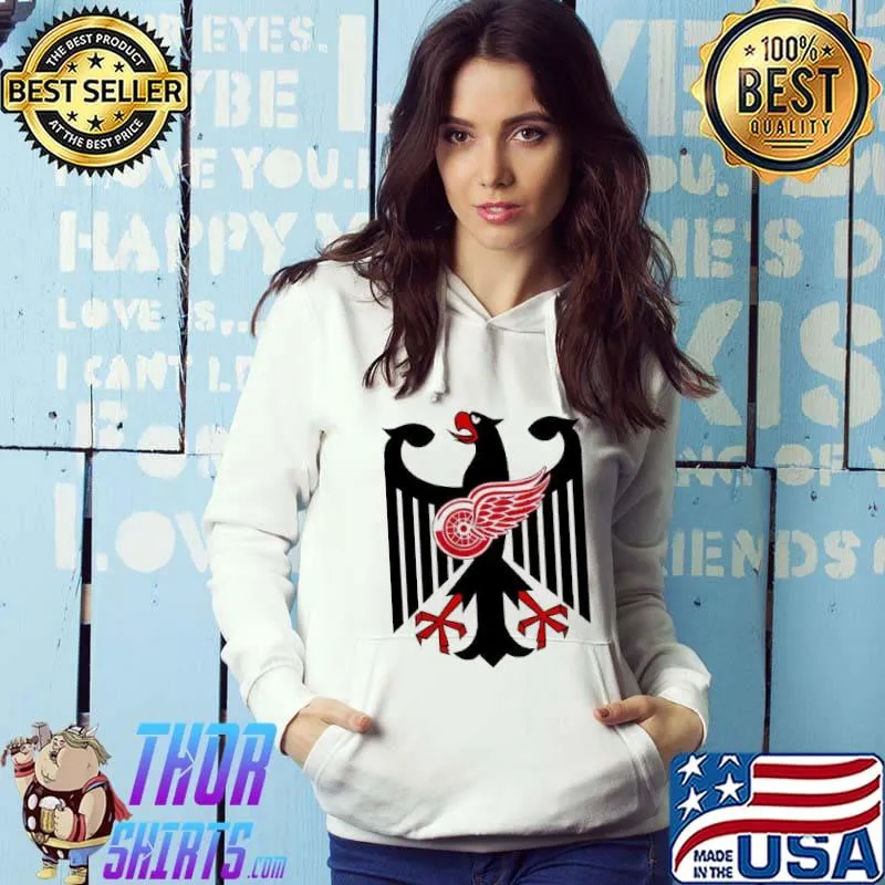 Coat of arms of Germany Detroit Red Wings shirt