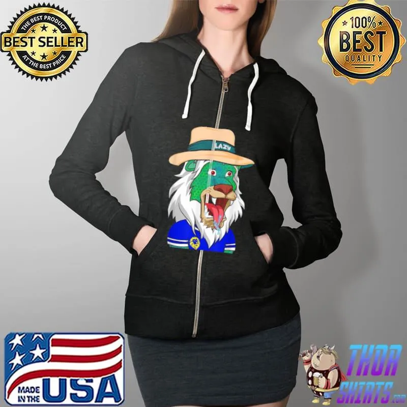Colorful Lion Shirt Full Zip Hooded