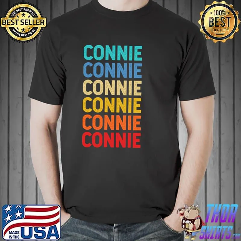 Connie Name Vintage Retro T-Shirt Unisex
