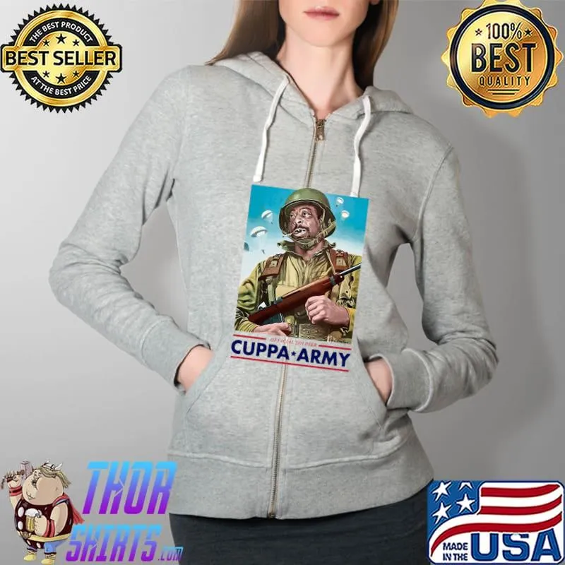 Cuppa Army 2020 Shirt Essential Essential T-Shirt Full Zip Hooded