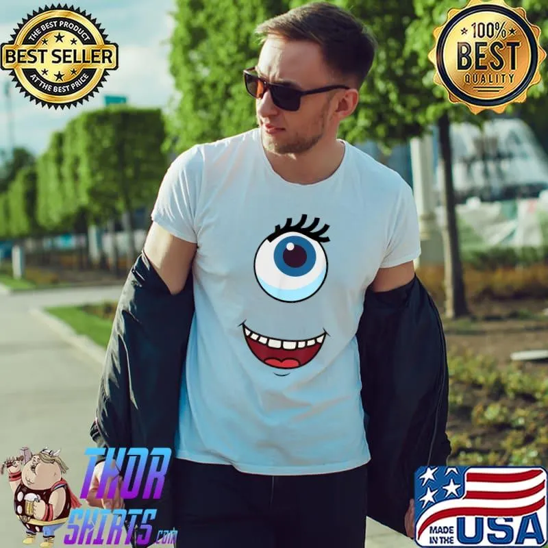 Cute One-Eyed Monster Face Easy Halloween Costume T-Shirt Unisex
