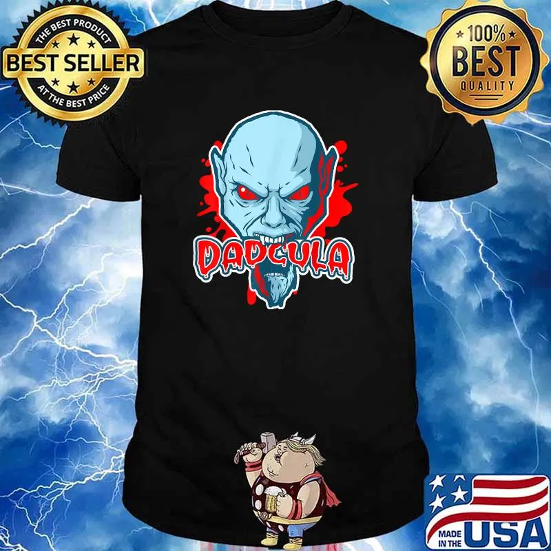 Dads Fathers Dadcula Halloween Costume Vampire T-Shirt