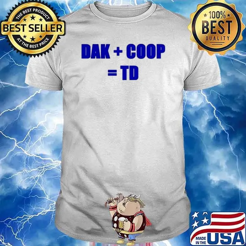 Dak Prescott Plus Amari Cooper Equals TD Dallas Cowboys shirt