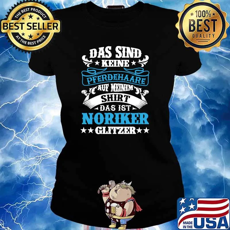 Das sind keine prerdehaare auf meinem Noriker glitter horses T-s Ladies tee