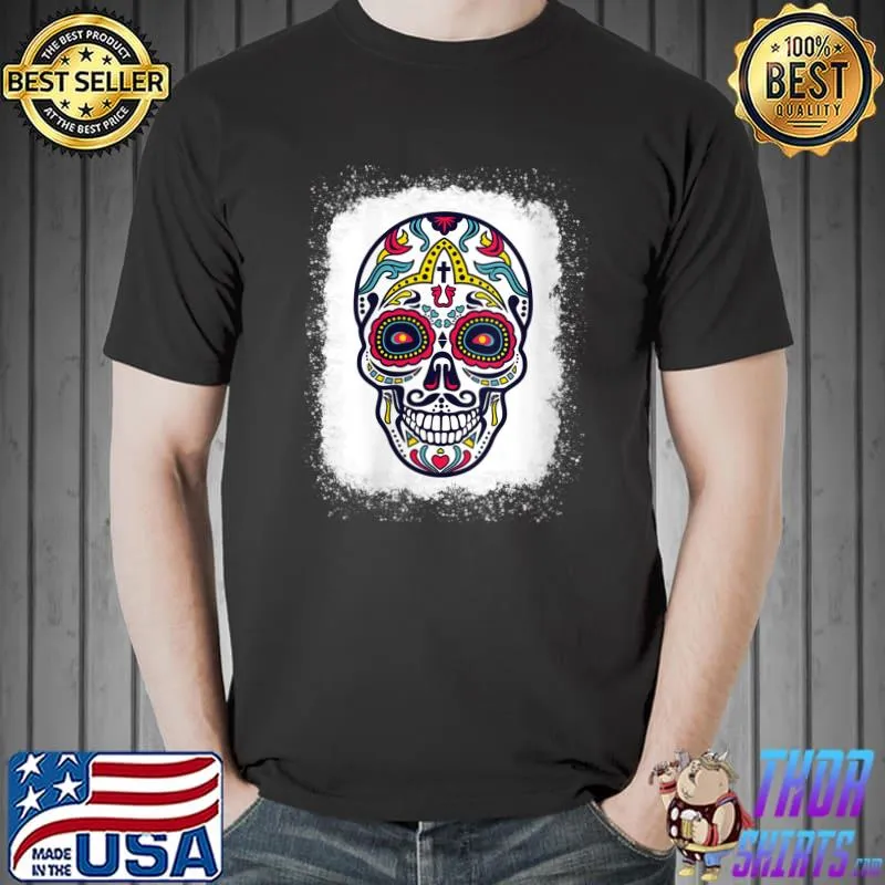 Day of the Dead Sugar Skull Dia De Los Muertos T-Shirt Unisex