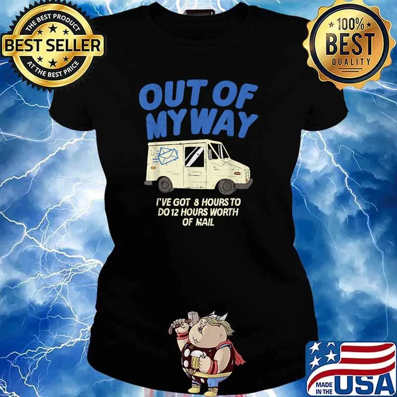 Delivery Driver Clothing Joke Delivery Truck Design T-Shirt Ladies tee